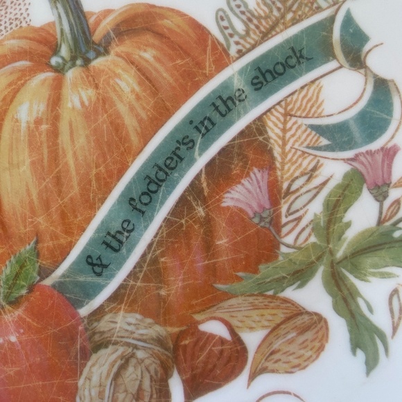 Waverly Products I Scalloped Autumn Harvest Serving Tray I James Whitcomb Riley - Picture 8 of 16